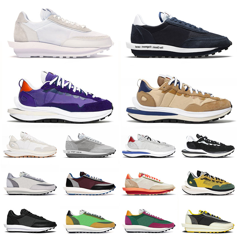 

Top Quality 2021 Sacais X Ldv Waffle Running Shoes Nylon White Blue Void Blazer Vaporwaffle Sesame Dark Iris Mens Women Trainers Sneakers 36-45, C41 triple black 36-45