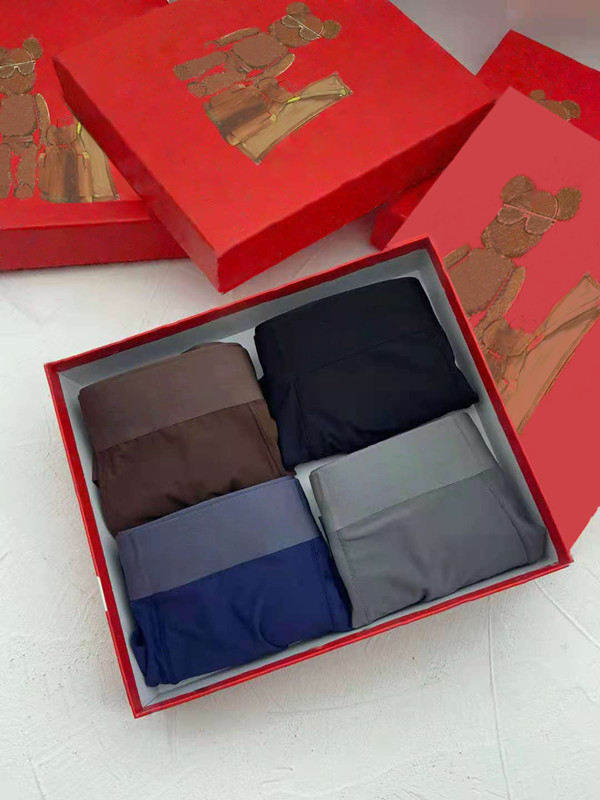 

Mens Underpant 4 Colors Can Be Choose Boxer Shorts Modal Sexy Underwear Adult Boxershorts Male Underpants, 1 box/four pieces