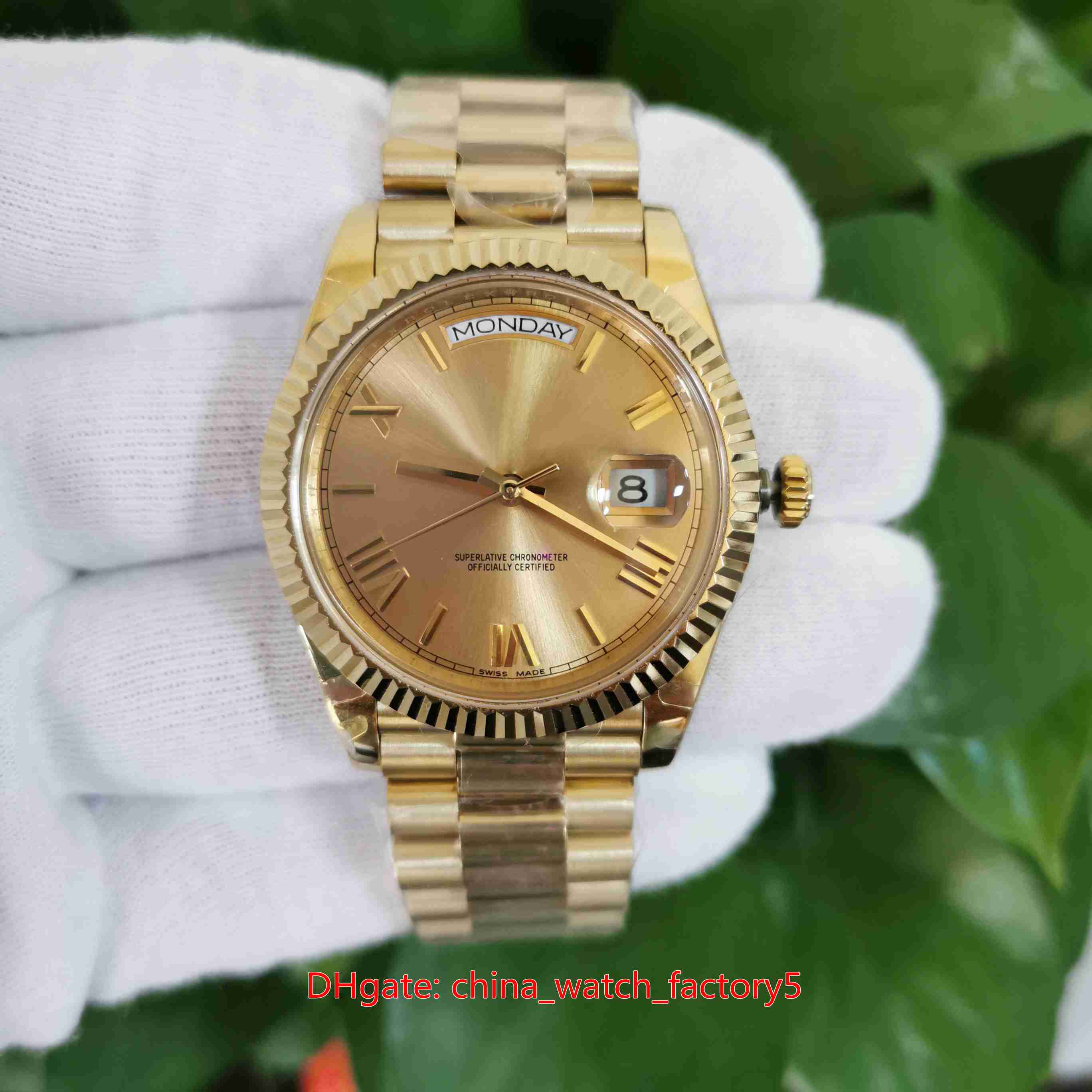 

4 Color Top Quality Watch V5 Version BP Maker 40mm Day-Date 228235 228238 228239 President Asia 2813 Movement Automatic Mens Watches Men's Wristwatches