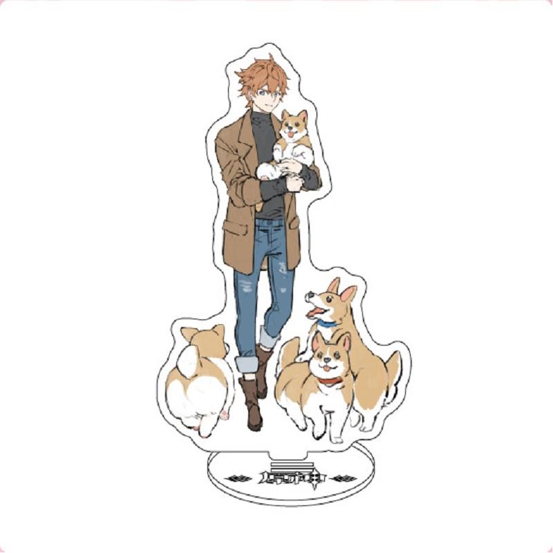 

Keychains Anime Figure Stand Model Plate Genshin Impact Diluc Venti Klee Keqing Qiqi Acrylic Desk Decor Standing Sign Fans Gift, Silver