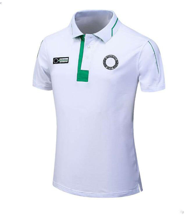F1 car racing short-sleeved lapel T-shirt ,polyester quick-drying polo shirt ,the same style is customized-image-663198518