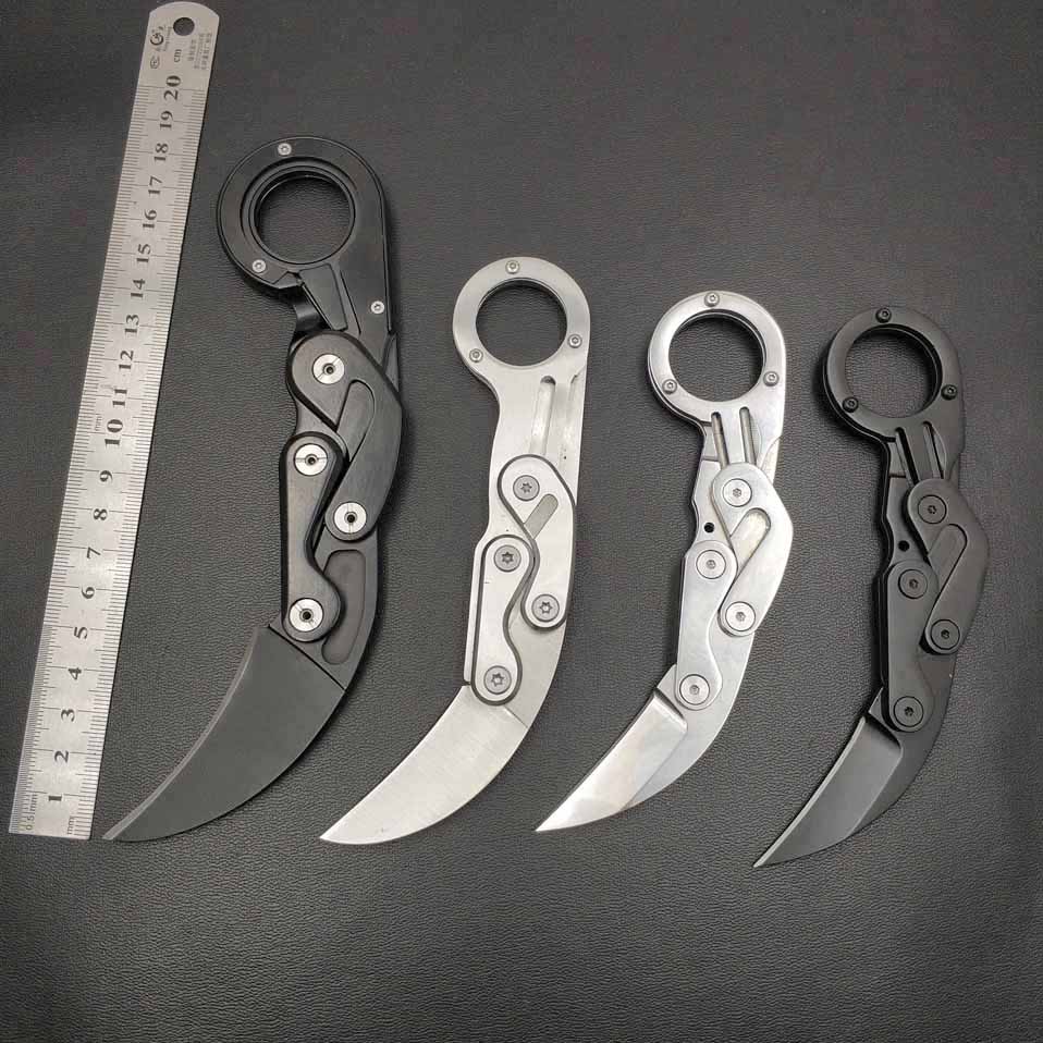 

Swayboo Mechanica foding knife Karambit CS GO caw knife surviva ring knife Pocket Portabe Cip toos mini EDC outdoor too