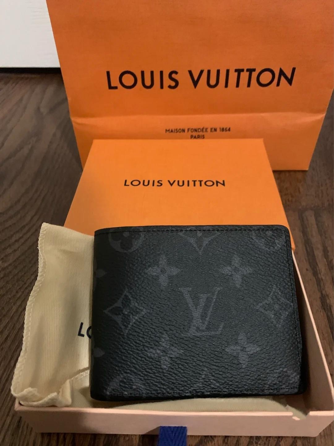 

LV LOUIS 6g VITTON style mens wallet fashion men purse special canvas multiple short small bifold wallets with box, Red;black