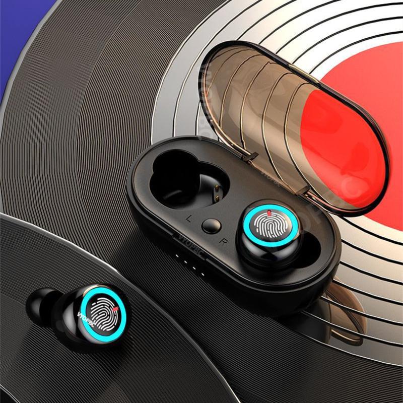 

Headphones & Earphones 2021 Y50 Bluetooth Earbuds 5.0 TWS Wireless Headphons Stereo Gaming Headset With Charging Box For Phone