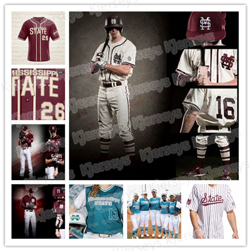 

2021 NCAA Mississippi State College Baseball jerseys Allen Logan Tanner Will Bednar Landon Sims Clark Brandon Woodruff Hudson Frazier, Black as picture