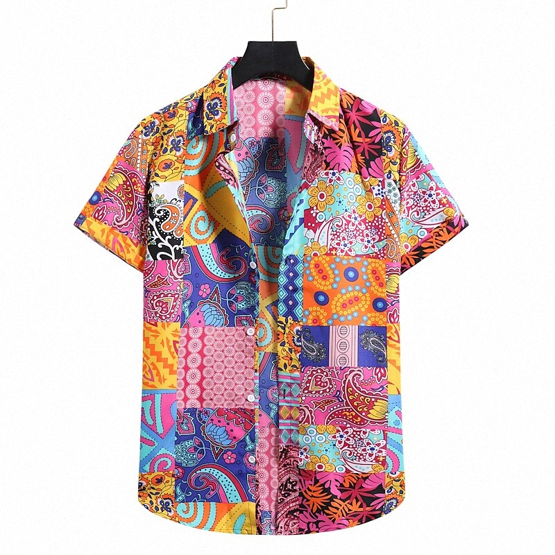 Chemise pour hommes Imprimé 3D Imprimé graphique Touche Collier Collier Vacances de vacances Imprimé à manches courtes Tops légers Mode respirant