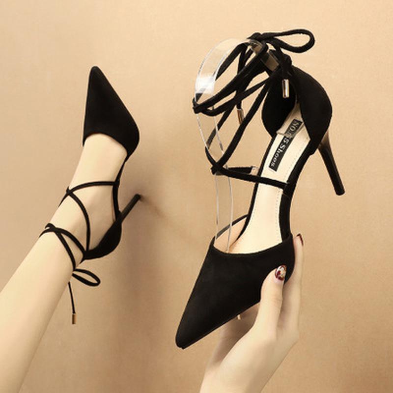 

Dress Shoes 2021 Women Pumps 9.5cm Woman Sexy Pointed Toe Wedding Party Stilettos Black Nude Heels Stiletto
