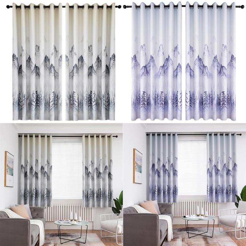 

Landscape Printing Living Room Blackout Drapes Bedroom Curtains Window Blinds Can Use As A Door Curtain Or Background &