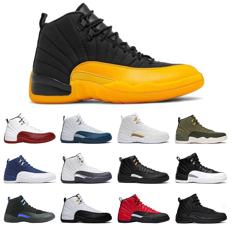 

Jumpman 12s retro 12 men basketball shoes Indigo University Gold Dark Concord Reverse Flu Game sport sneakers mens trainer