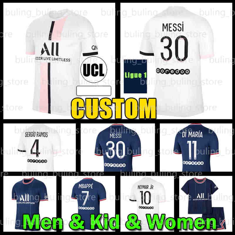 

MESSI soccer jersey 30 MBAPPE HAKIMI SERGIO RAMOS WIJNALDUM 21 22 Maillots football shirt psgParisSaintGermainMARQUI, Black;yellow