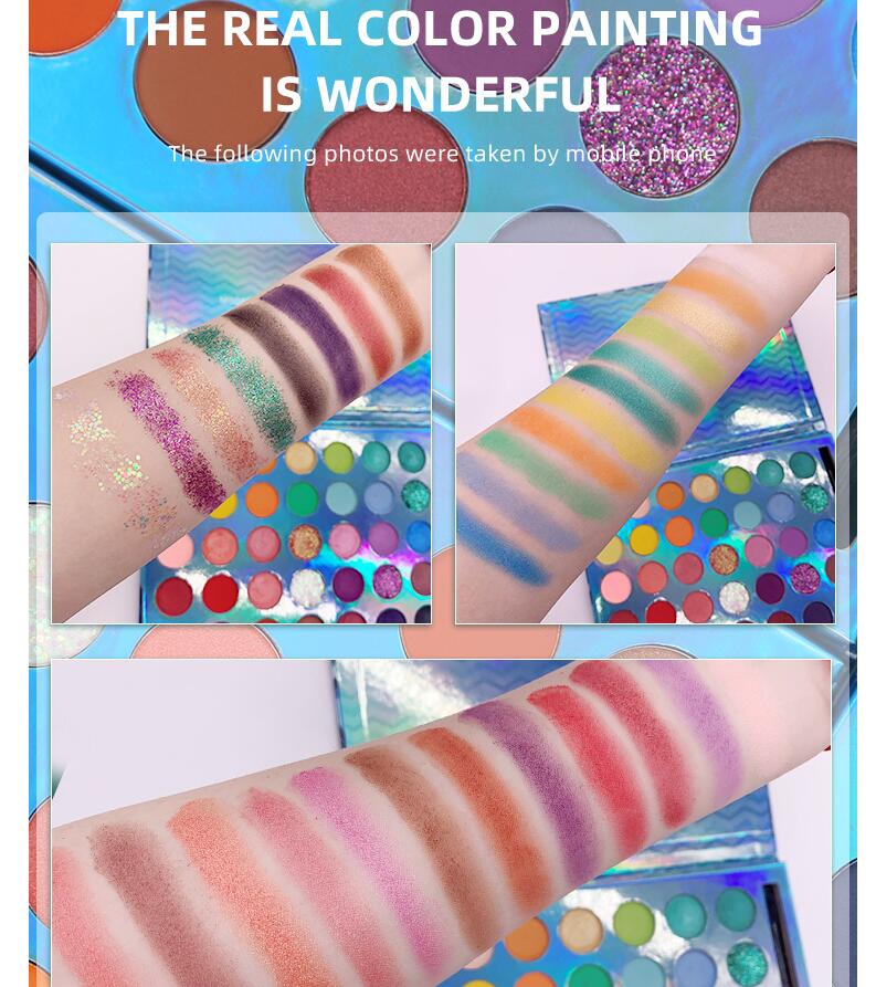 

Laser Naked EyeShadow High-profile personality, 35 Color Natural Velvet Texture Eye Shadow, 30 Attention-Grabbing Eyeshadows, Platinum Ice Skin Frost Pro Palette, Customize