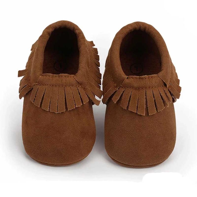 

First Walkers Baby Moccasins Shoes Kids PU Suede Leather Born Soft Soled Non-slip Crib Walker 2022 Toddler Casual Sole Shoe