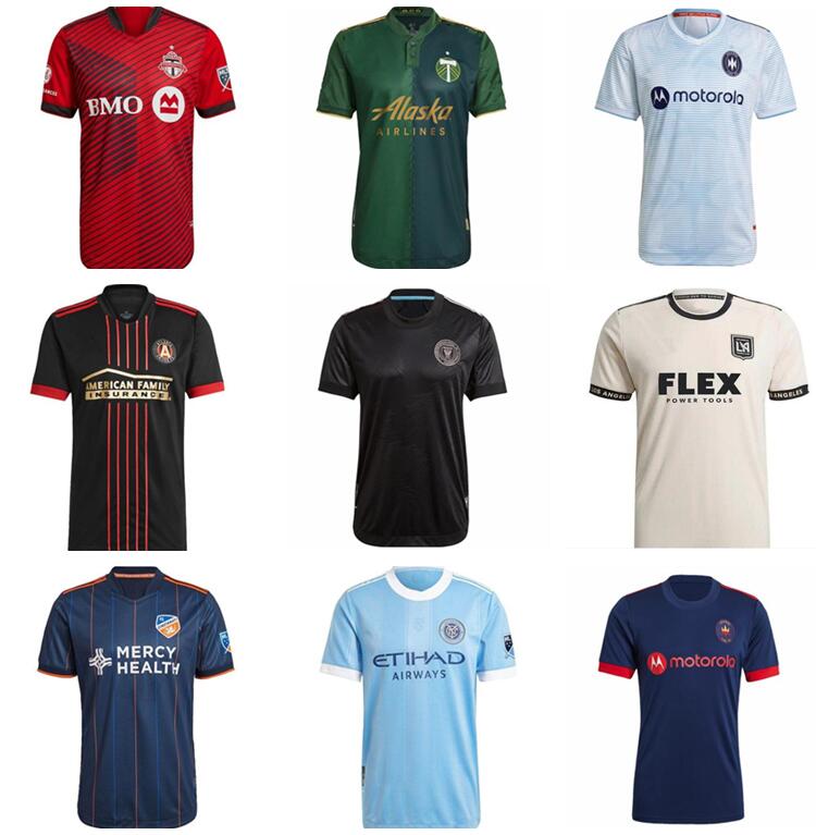 

MLS Toronto 2021 LOS ANGELES LAFC inter Miami CF Soccer Jerseys Portland Sporting Kansas City 21 22 Atlanta DC United Nashville Chicago Mont, Black;yellow