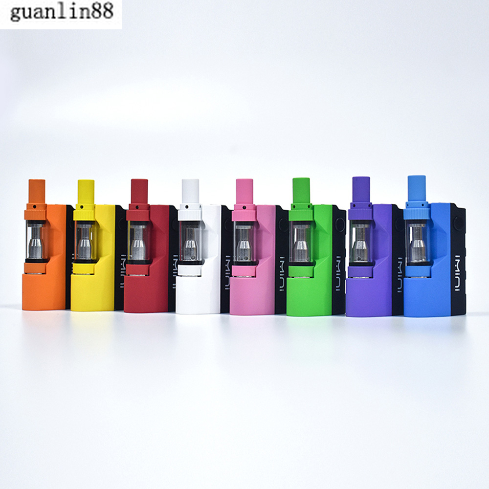 

Original Imini Thick Oil Kit Built-in 500mAh Battery Box Mod 510 Thread 0.5ml 1.0ml Liberty V1 Tank Cartridge Vaporizer E-Cigarette Kits