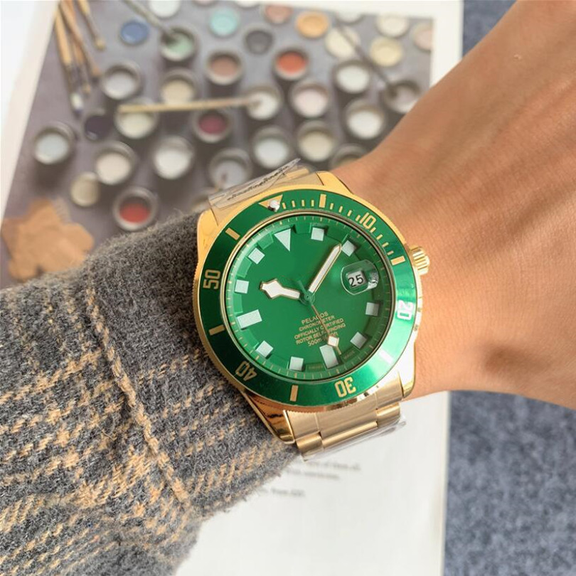 

Fashion male Mechanical automatic watch famous brand full steel black wristwatch luxury man watches tudorr design day date timepiece swiss casual bay pelagos clock, Gift box