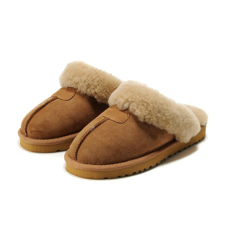 

cotton slippers men women snow boots warm casual indoor pajamas party wear non-slip drag large womens booties size 35-41, Color 2
