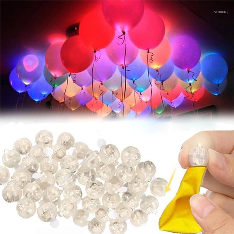 

Party Decoration 10Pcs Balloon Ball Light Round 3D Lamp Night Luminous LED Lights Decorative Battery Waterproof Bulb