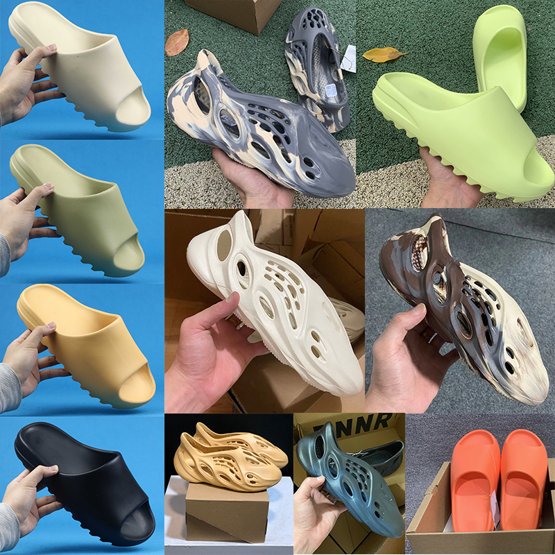 

Outdoor Shoes Sandals slide Bone Desert Sand Glow Green Enflame Orange mens womens slippers Foam RNNR Ararat Moon Gray Cream Clay Ochre sports sneakers fashion, 1 moon grey