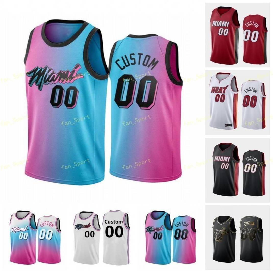 

City Earned Edition Custom Printed Precious 5 Achiuwa Andre 28 Iguodala KZ 11 Okpala Udonis 40 Haslem Nemanja 70 Bjelica Basketball Jerseys, Black;red