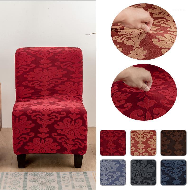 

Chair Covers Jacquard Fat Cover Solid Color Elastic Vintage Stretch Seat Comfortable Home Use El Decor