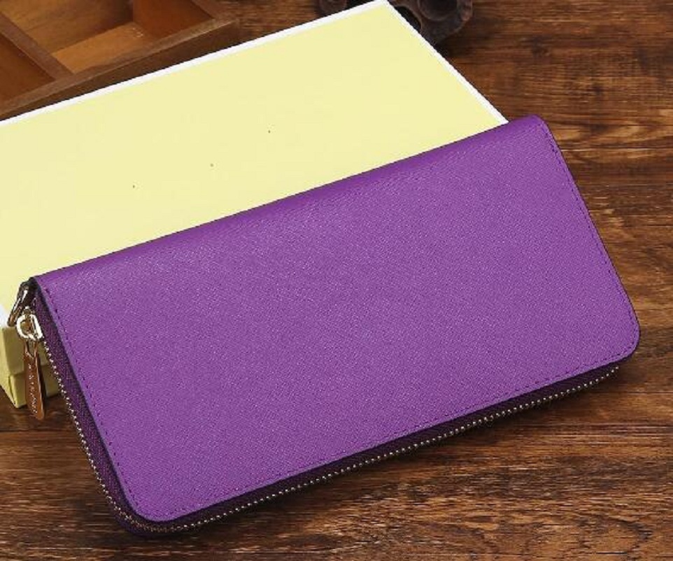 

fashion 2020 new famous unisex long wallet PU leather six color / support 02, Red;black