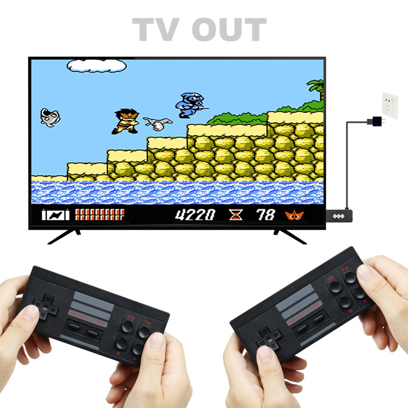 

4K TV-Out Video Wireless Portable Game Players Handheld Joystick HDTV 818 Retro Classic Games Consoles Kids Gift