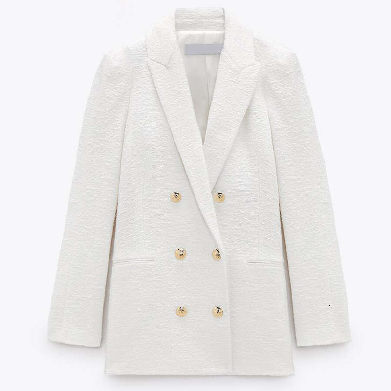 

Women's Suits & Blazers spring fall white ladies'fashions pink tweed blazers and jackets button chic office suit jacket elegant ladies outwear IWCP, 1# shoe box