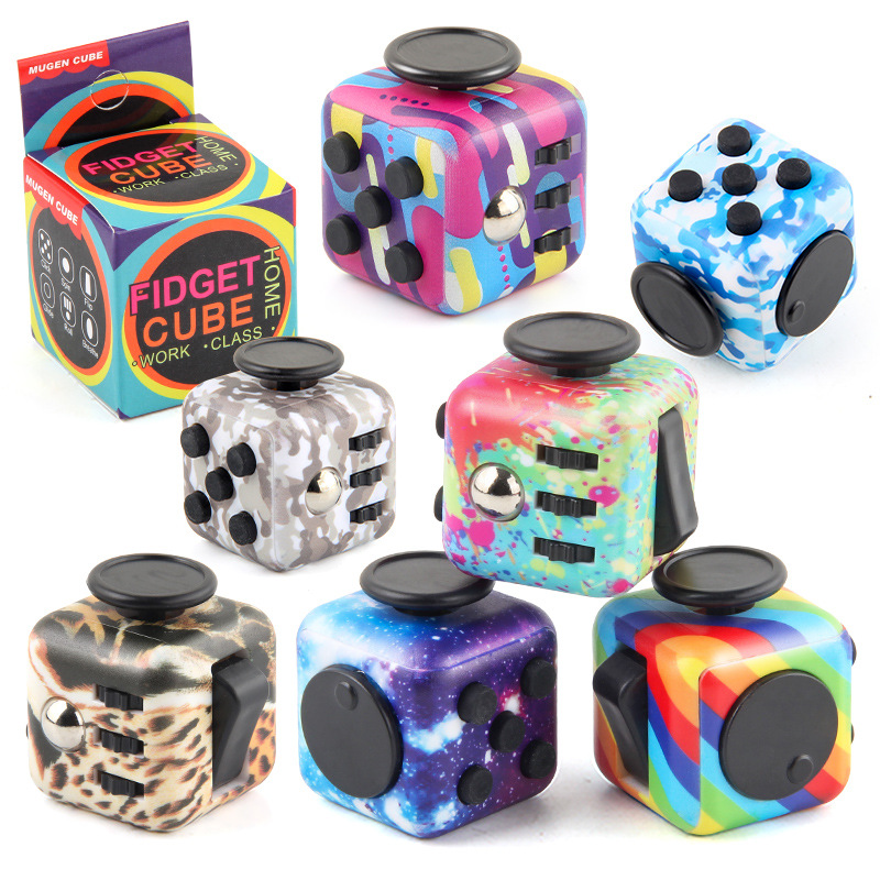 

Fidget Cube Toy Sensory Stress and Anxiety Relief Mini Relaxing Toys for Kids Adults-Antsy Pressure Relieving Gift Idea Soft Material Decompression Dice 1.3*1.3*1.3 in
