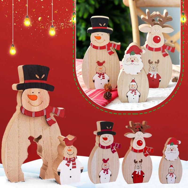 

Christmas Decorations Merry Decoration Ornaments Wooden Mini Tree Desktop Party Decor Home Adornos De Navidad