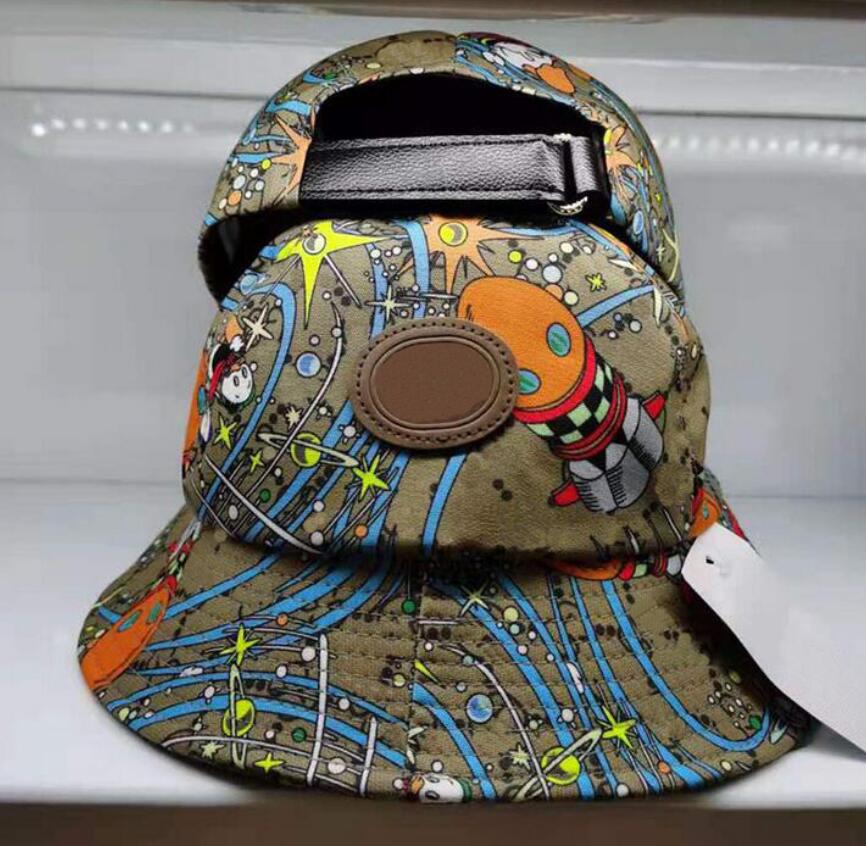 

Summer Cartoon Cotton Leisure Wide Brim Hats Outdoor travel Sunshade Bucket Hat Letters Print Fishing Hunting Fisherman Cap, Blue;gray