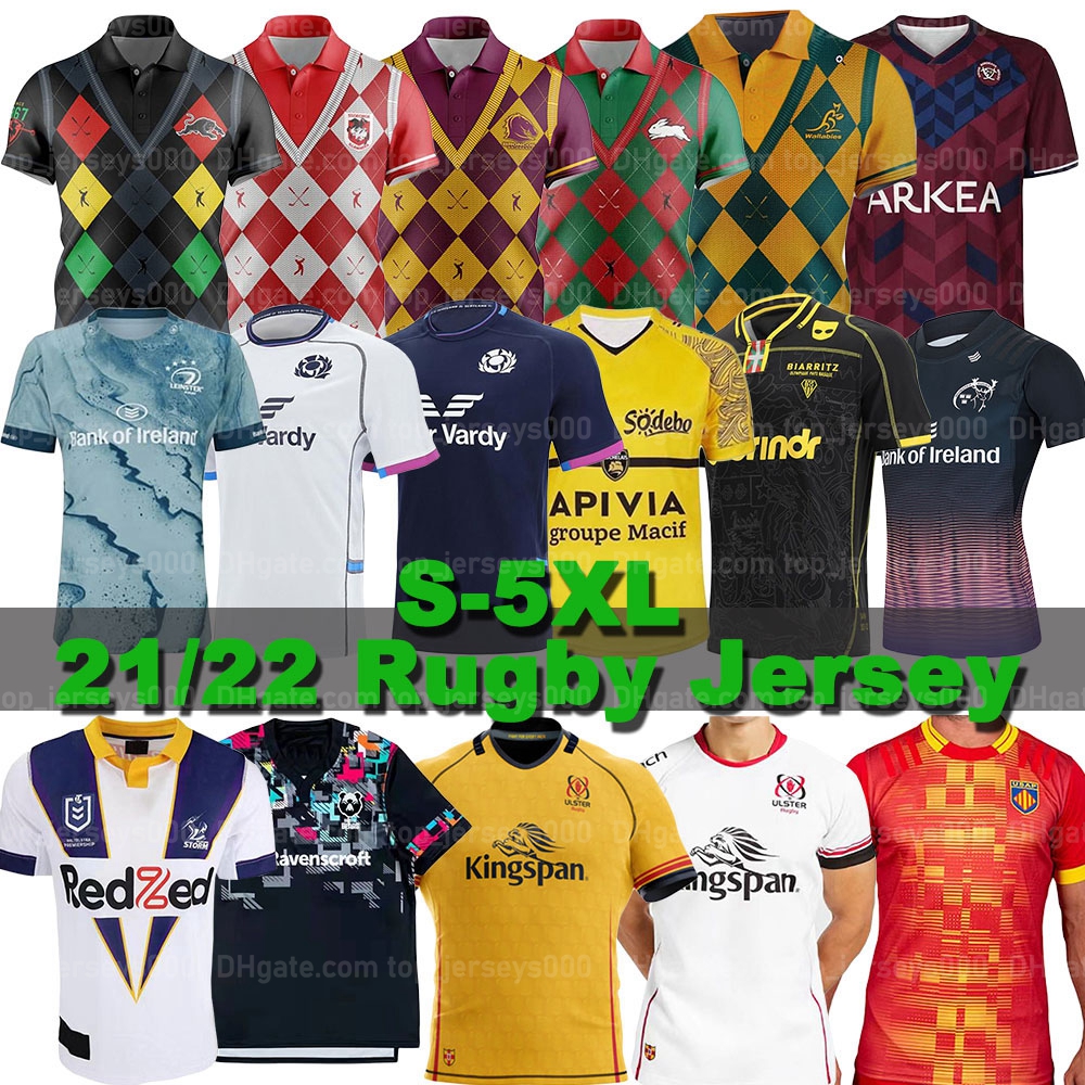 

2021 2022 Scotland rugby jersey BIARRITZ Hungary Ulster Bordeaux Begles Perpignan jerseys 21/22 Munster Melbourne Australia Renster St. George football shirts S-5XL, Xiongyali