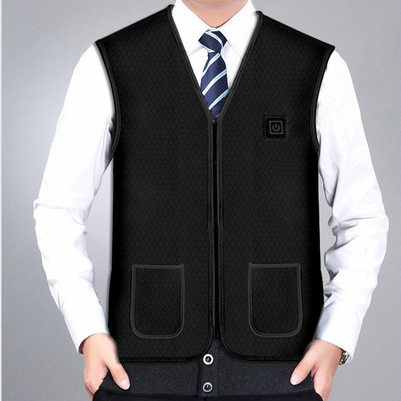 

Women's Heated Vest for Winter Mobile Power Health, Black;white