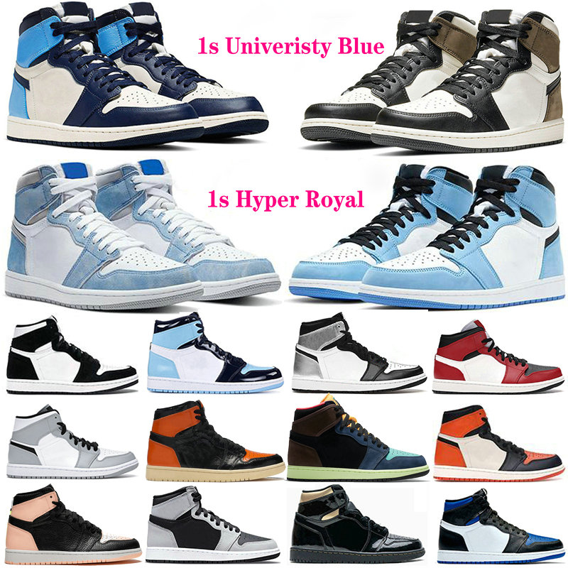 

2021 Basketball Shoes Jumpman Mens 1 1s Univeristy Blue High Dark Mocha White Women Off Jordan Hyper Royal Silver toe Fearless Bio Hack Twist Trainers Sneakers, A-j10035