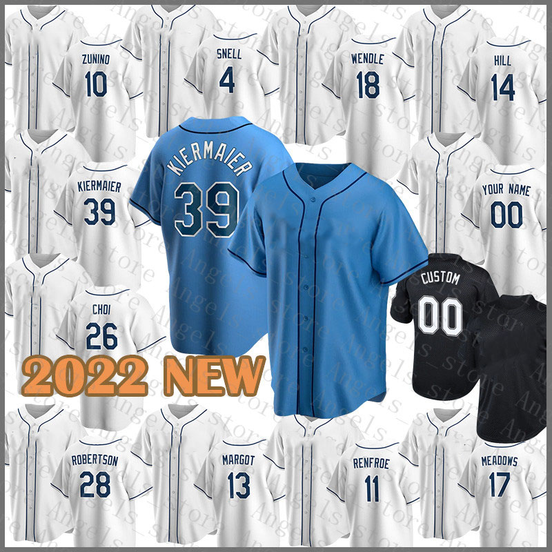 

Custom Baseball Jersey 39 Kevin Kiermaier 12 Wade Boggs 14 Brett Phillips 4 Blake Snell 42 Jackie Robinson Adeiny Hechavarria, Custom(guangmang