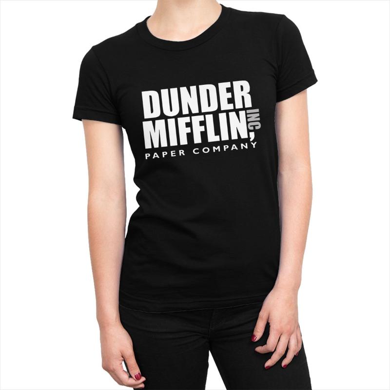 

Women's T-Shirt The Dunder Office Mifflin Infinity T Shirts Memes Series TV Show Tees Short Sleeve Female Cotton Clothing, Pink