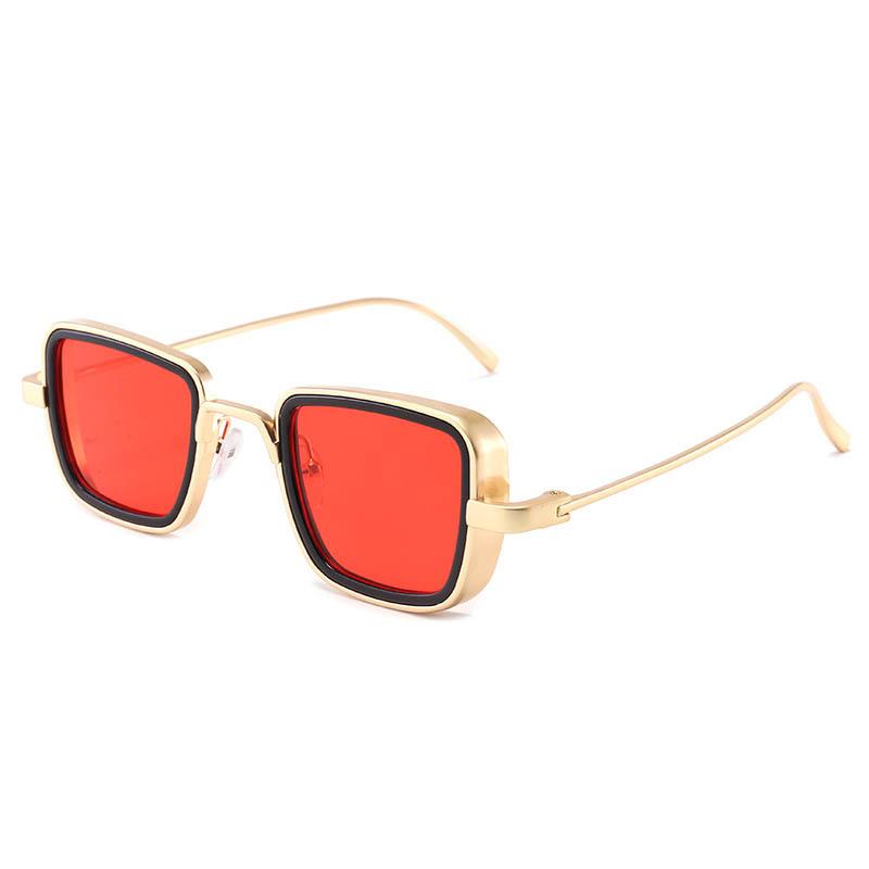 

Sunglasses Vintage Punk Square Men Women Retro Thick Edges Metal Frames Sun Glasses Pochromic Eyewear UV400