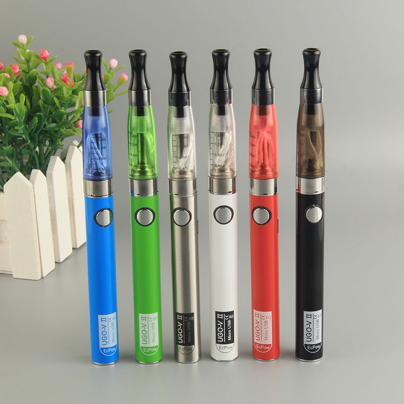 

CE4 Blister Kit UGO-V II 900mAh eGo & 510 Thread Vape Pen Battery Vaporizer With 1.5ml Atomizer Cotton Coil Tank Electronic Cigarette, Mixed colors