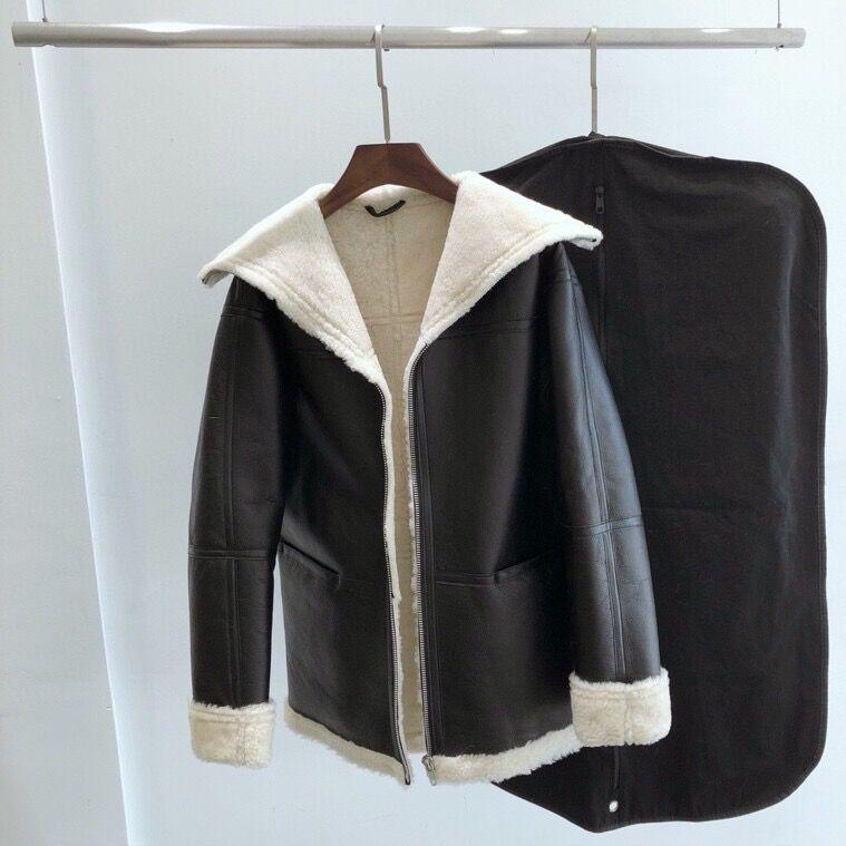 

Women' Leather & Faux 2021 Winter Real Genuine Jacket Women Fur Coats Warm Overcoat 11, Black