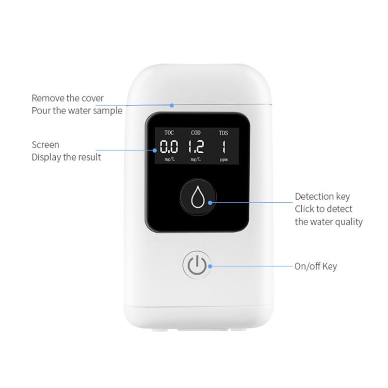 Ménage 3 en 1 Digital Lcd Haute Précision Toujours Code Tds Eau Qualité Pureté Testeur Mètre