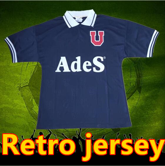 

Retro 1998 UNIVERSIDAD DE CHILE HOME Soccer Jersey SHIRT Camiseta U De Chile Customize González Barrera Barrera Mafla Galdames, White;black