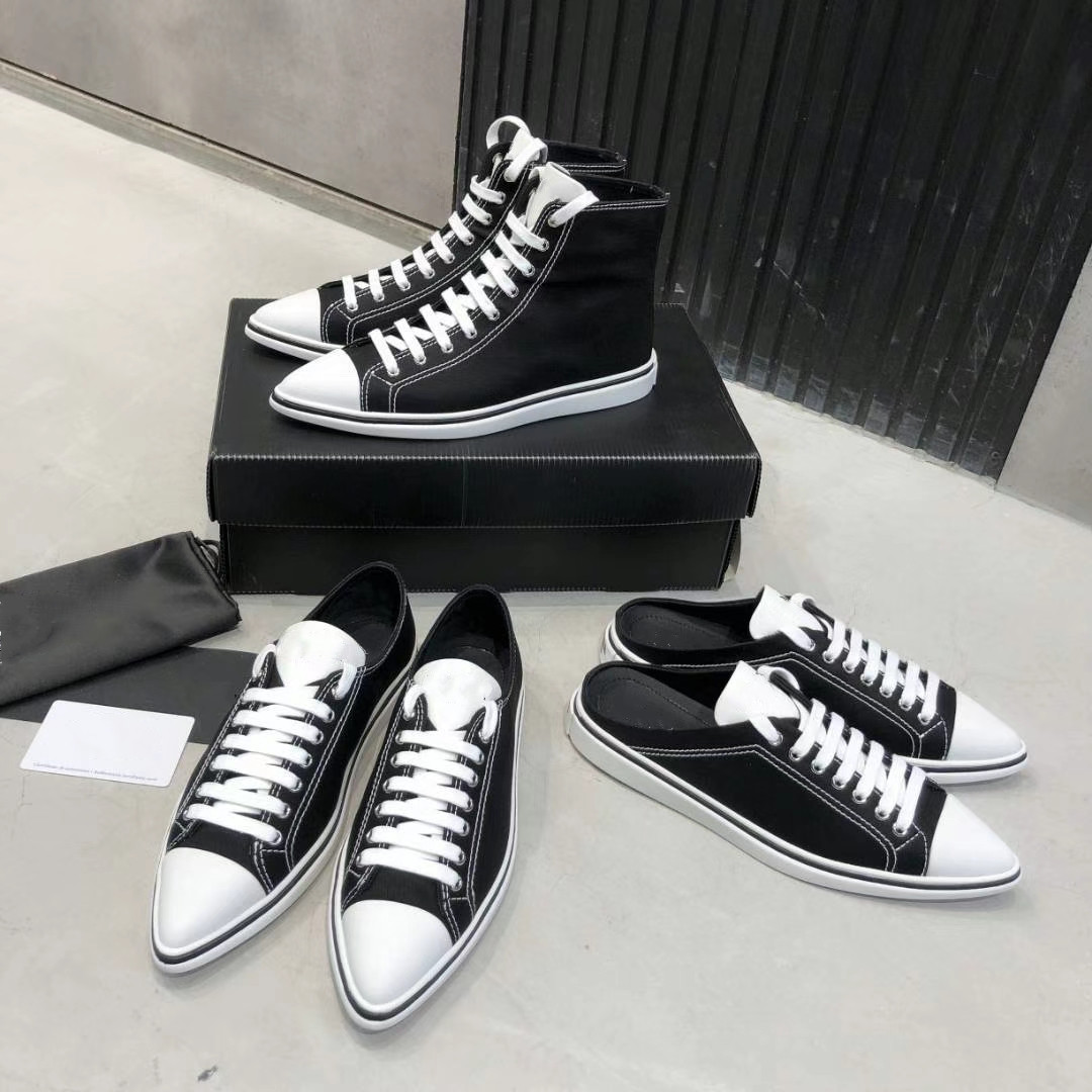 

2021 Designer women Cotton gabardine casual shoes fashion ladies canvas flat pointed high-top sneaker Low-top flats woman Comfort trainers sneakers 35-40, I need look other product