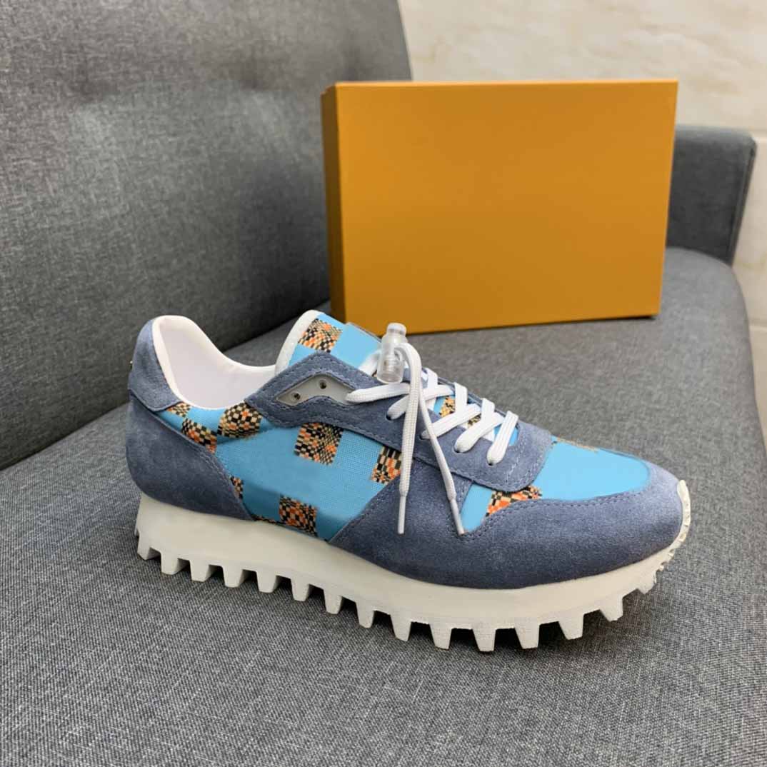 

2021 Colorful 5D printing Mens Low Top Designer Shoe Runner Trainers Leather TPU Lace-up Rubber Sole Mans Designers Casual Shoes 38-44, Black