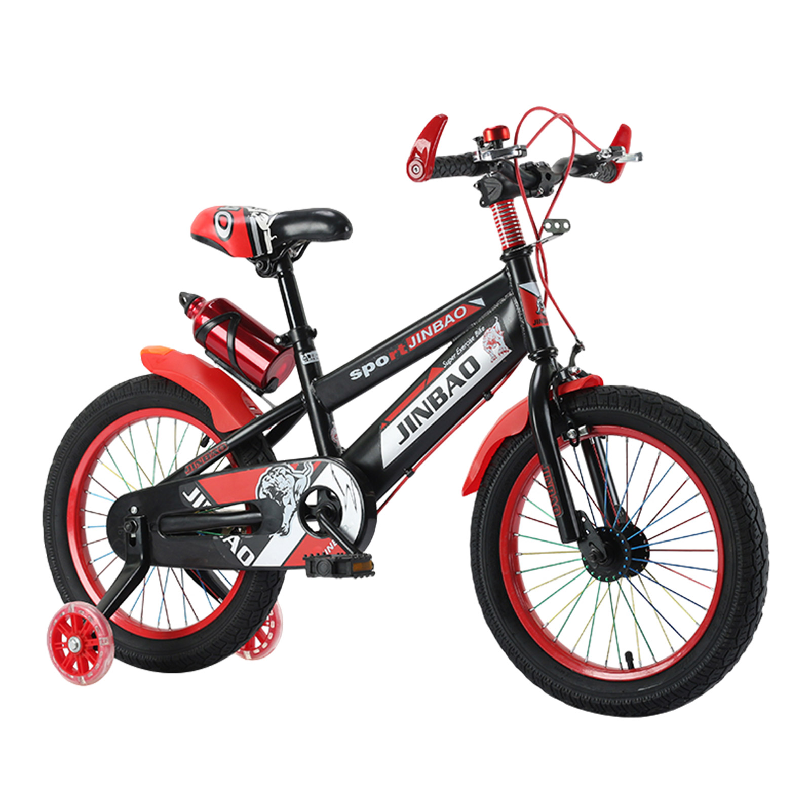

18 Inch Freestyle Children Bicycle Non-slip Grip Balance Bike For Boys Girls With Training Wheels Outdoor Cycling Balance Bike, Colourful