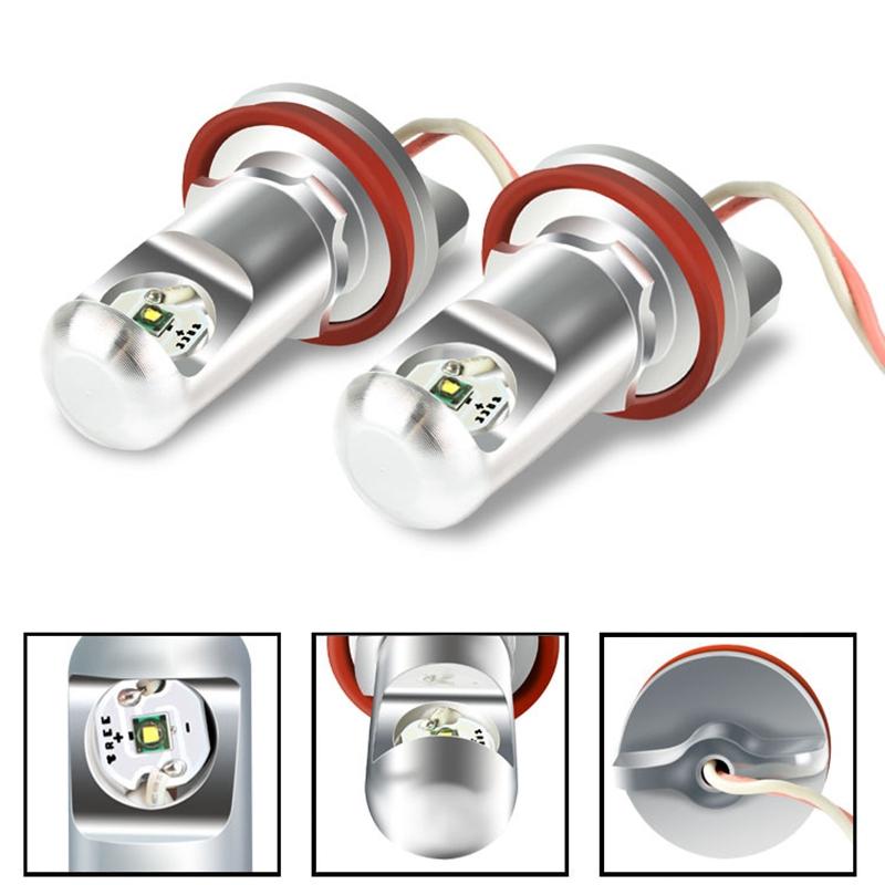 

Car Headlights H8 Headlight Bulb 6000K LED Angel Eyes Lights Canbus For- E60 E61 E63 X5 E70 X6 E71 E90 E91 E92 E93 M3 E89 E82 E87