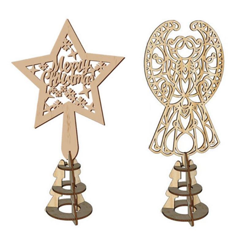 

Christmas Decorations 2Pcs Tree Topper Star Treetop Decoration For Home Decor Angel Ornament Party Chris
