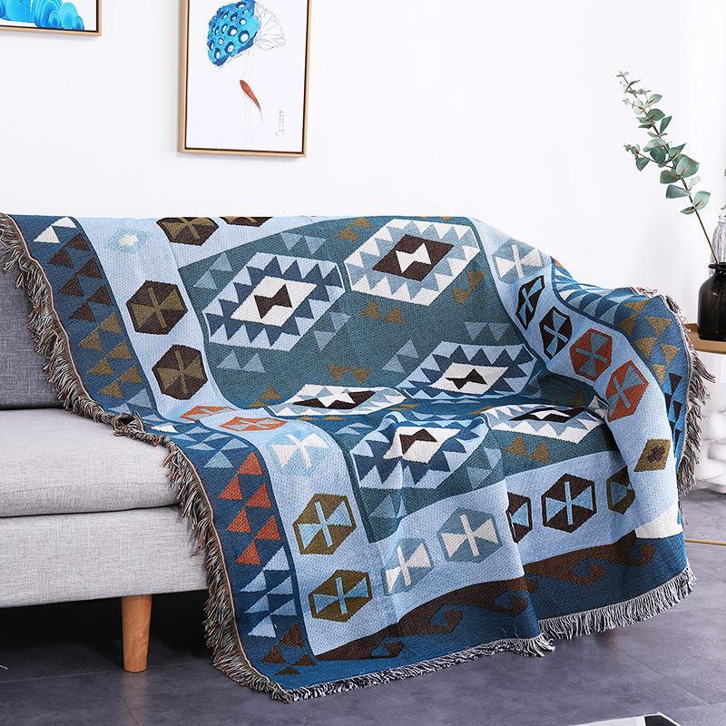 

Chair Covers Home Recliner Bench Blanket Coffee Shop El Cover With Tassel Piano Furniture Covering