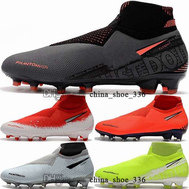 

eur men size us 46 crampons de soccer cleats AG women football boots mens zapatillas FG Phantom VSN Schuhe 12 shoes youth 38 futsal enfant, Black