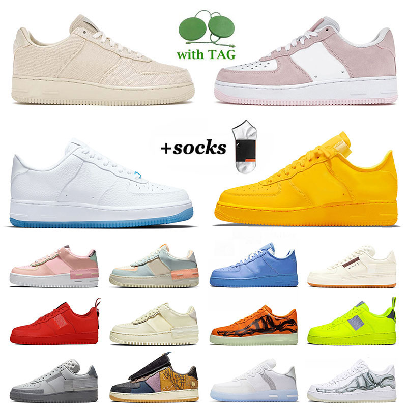 

Forces One Dunks 1 Low Air Running Shoes Men Women Cactus Jack Trainers Shadow N354 Airforce White Skeleton Valentine Day Stussy, A61 36-40 team red orange