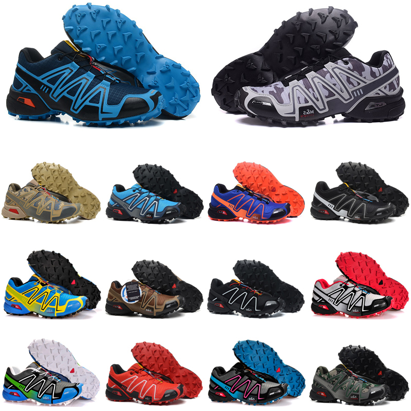 

lowest price speed cross 3 outdoor mens running shoes SpeedCross runner Jogging III Black Green Pink Grey #14 Men Trainers Sports Sneakers chaussures zapatos, Color #27