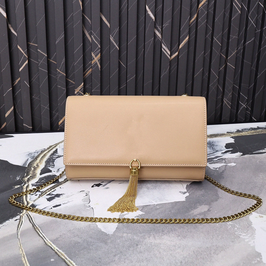 

[WITH BOX] Women's wallet luxury designer handbag Kate bag genuine leather chain high quality tassel Shoulder Bag Coin Purse messenger tote S2Xn#, Customize
